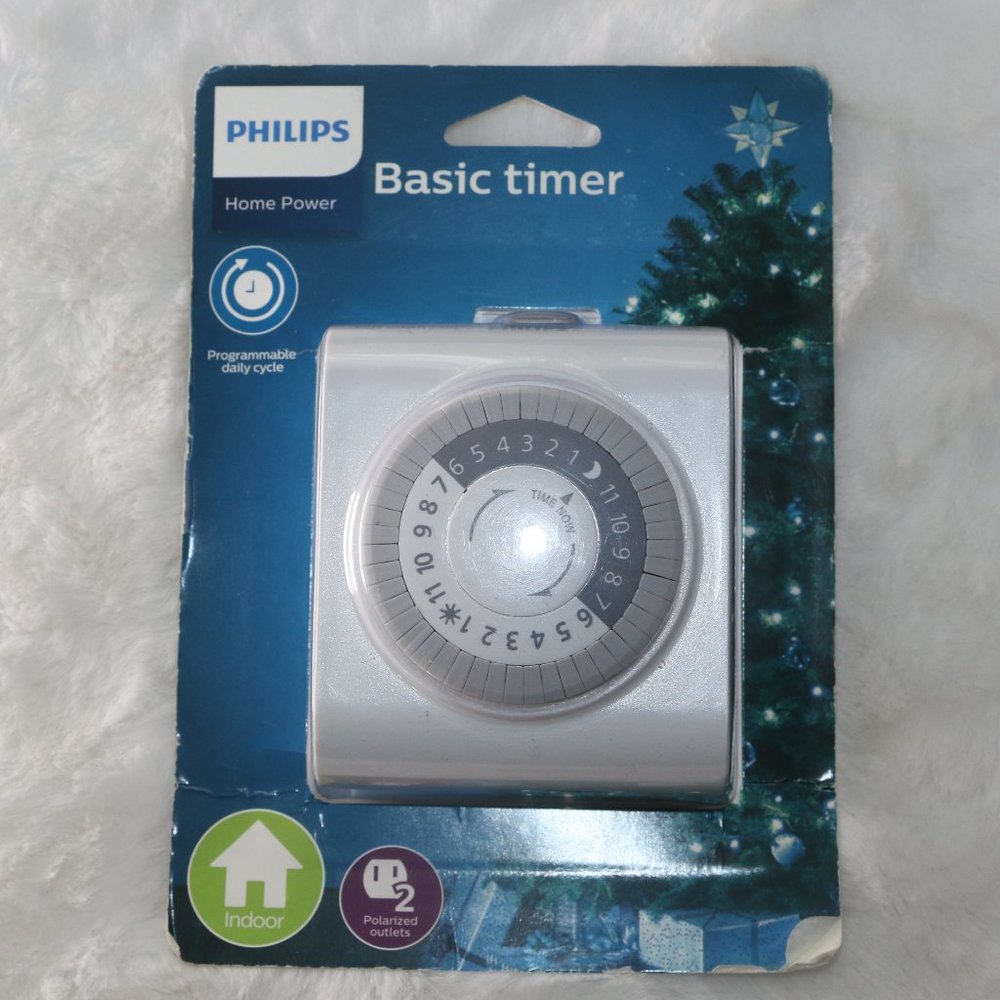 Philips 24-Hour Indoor Plug-in Mechanical Timer